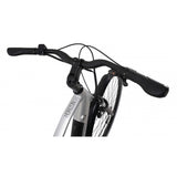 Falcon horizon cross bar electric hybrid bike silver perfect for everyone