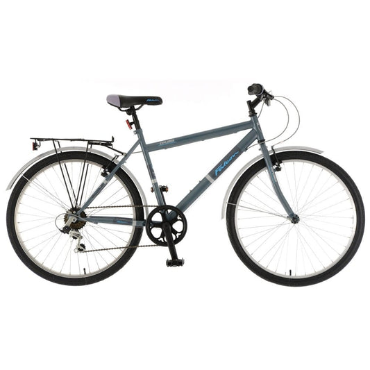 Falcon Hybrid Bikes Falcon Explorer Hybrid Bike, 26" Grey/Blue