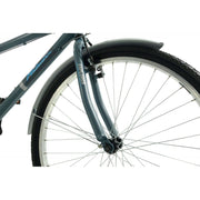 Falcon Explorer Hybrid Bike, 26" Grey/Blue, view 2 — view 2