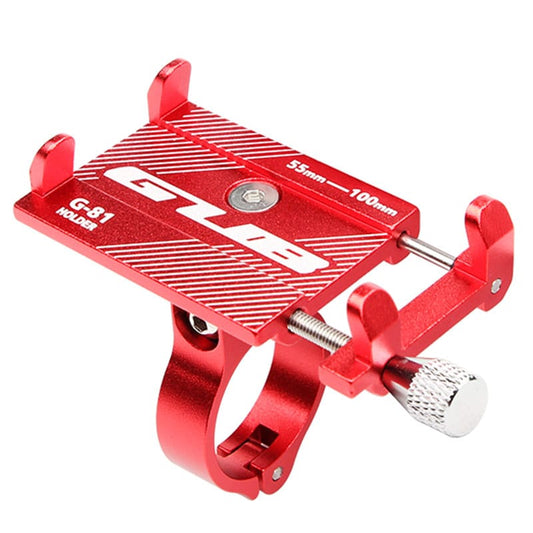 GUB Phone Holder Red Aluminium Bicycle Phone Holder - GUB G-81