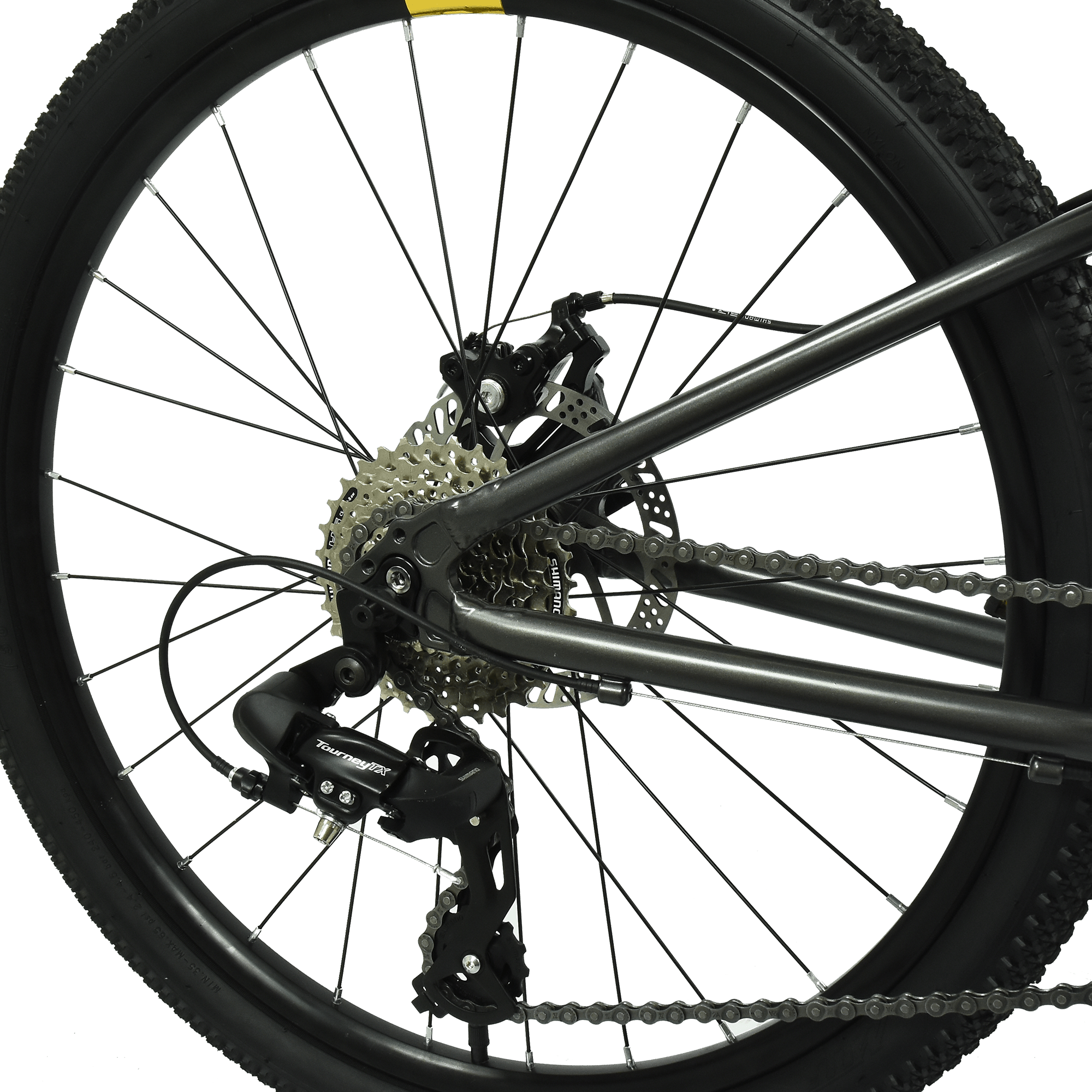 Hoy Kids Mountain Bikes Hoy Pentland 24" Kids Bike - Stealth Black