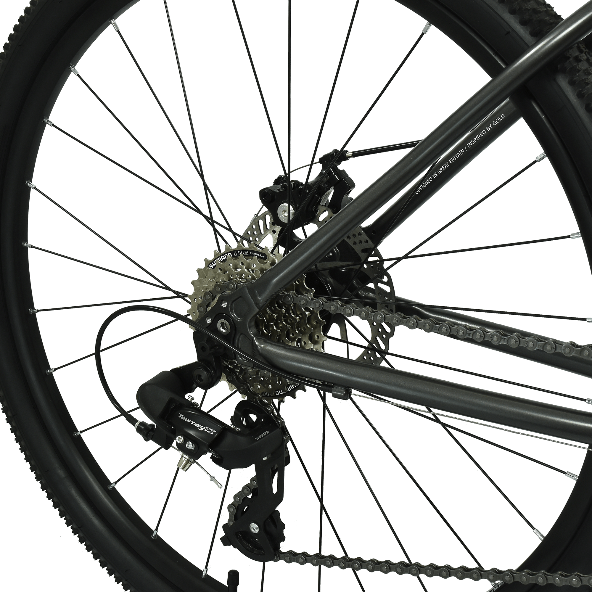 Hoy Kids Mountain Bikes Hoy Pentland 26" Kids Bike - Stealth Black