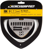 Jagwire 2x Sport Shift Cable Kit - White — view 1