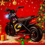 Littletrax Kids Electric Bikes E-Bike Littletrax 350W Kids Electric Bike – Ages 3 to 12+ ride on mini monkey bike - 3 speed, Bluetooth music, horn, lights, 36v