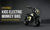Littletrax Kids Electric Bikes E-Bike Littletrax 350W Kids Electric Bike – Ages 3 to 12+ ride on mini monkey bike - 3 speed, Bluetooth music, horn, lights, 36v