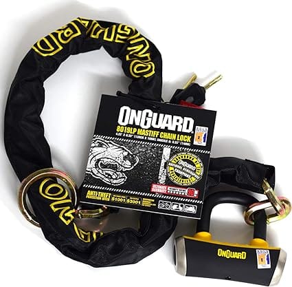 Onguard Bike Lock OnGuard Mastiff 8019 Chain Lock 110cm x 10mm Shackle 14mm