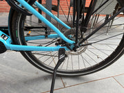 Trek Verve+ 2 Lowstep rear triangle with rear disc brake, frame lock and kickstand — view 7