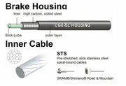 Jagwire Universal Sport Brake Cable Kit White, view 3 — view 3