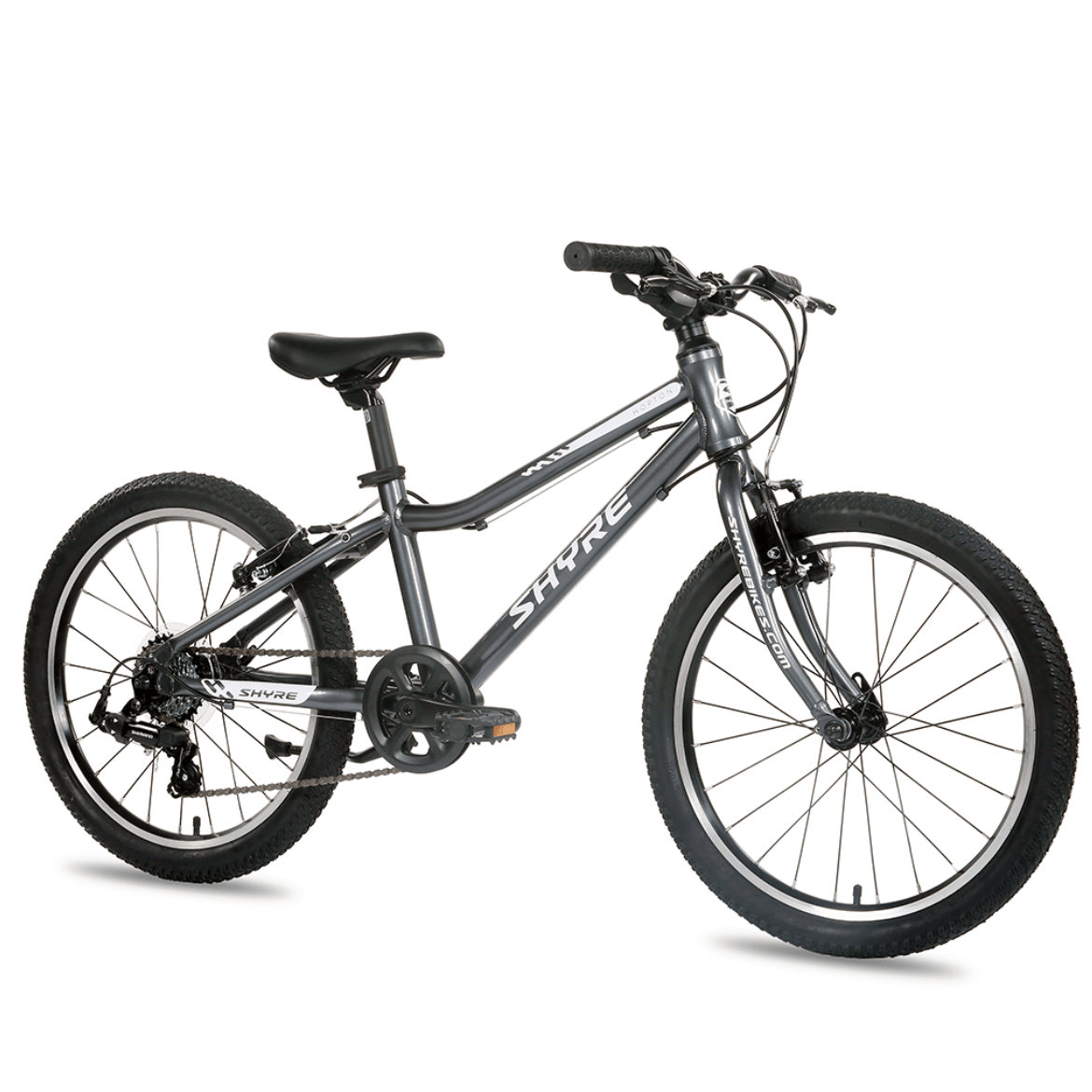 Shyre Bikes Bicycle Grey Shyre Hopton 20" Wheel Hybrid Kids Bike