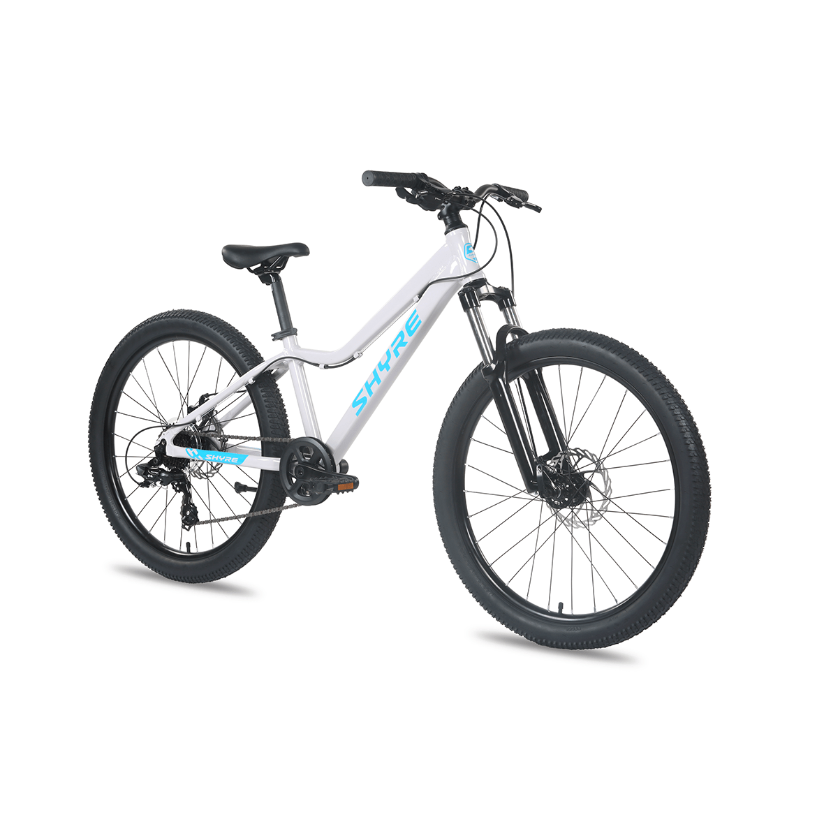 Shyre Bikes Bicycle Light Grey Shyre Eastie 24" Wheel Kids Mountain Bike