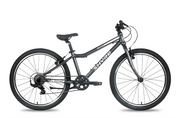 Shyre Hopton 24" Kids Hybrid Bike, Grey - angle — view 8