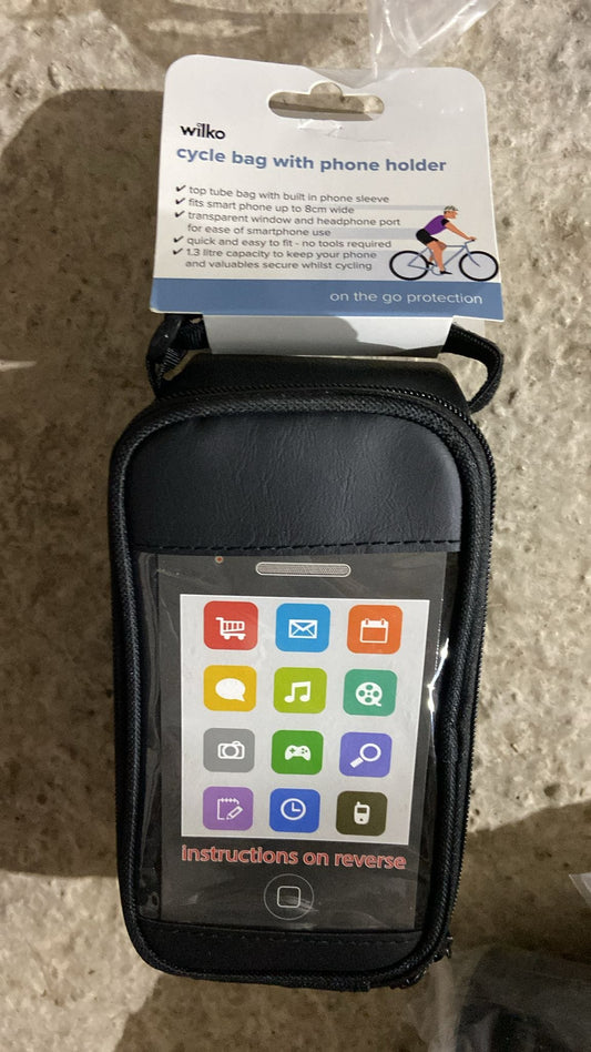 Wilkinsons Accessories Wilko Cycle Bag with Phone Holder